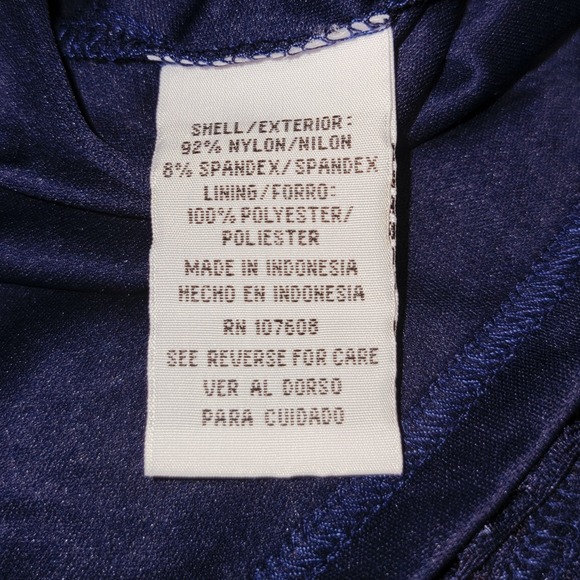 R&K‎ Women's 18W Navy Lace Cap Sleeve Shift Dress Lined Cocktail Party Formal - Picture 6 of 7